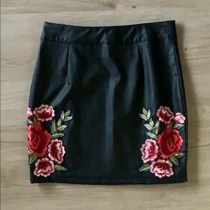 Black Leather Skirt